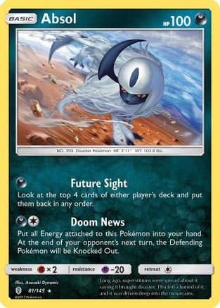 Absol 81/145 - SM Guardians Rising Holofoil