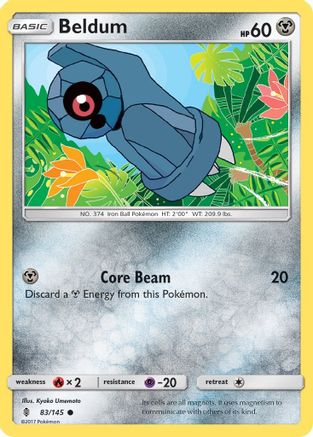 Beldum 83/145 - SM Guardians Rising Reverse Holofoil