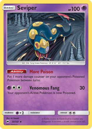 Seviper 50/147 - SM Burning Shadows