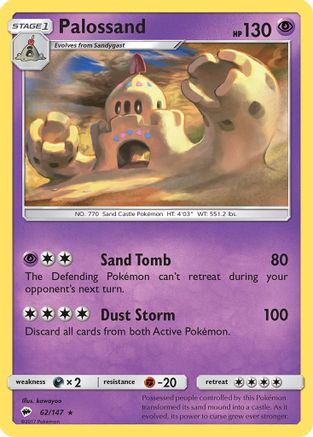 Palossand 62/147 - SM Burning Shadows Holofoil