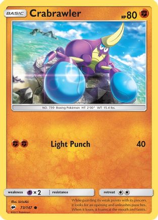 Crabrawler 73/147 - SM Burning Shadows Reverse Holofoil