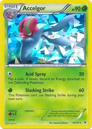 Accelgor - 12/101 (Cracked Ice Holo) 12 - Deck Exclusives Holofoil