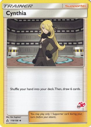 Cynthia - 119/156 (#59 Charizard Stamped) 119 - Battle Academy