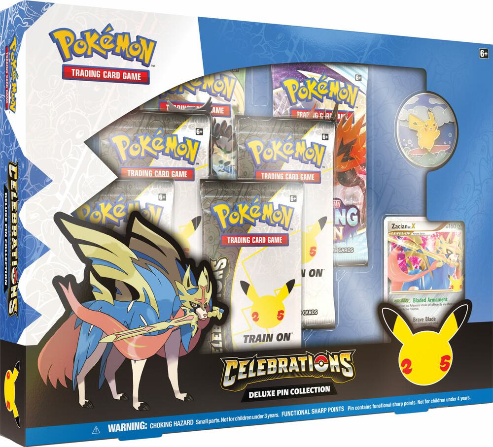 Celebrations Zacian LV X Deluxe Pin Collection