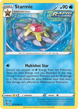 Starmie 53/264 - SWSH08 Fusion Strike Reverse Holofoil