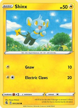 Shinx 91/264 - SWSH08 Fusion Strike Reverse Holofoil
