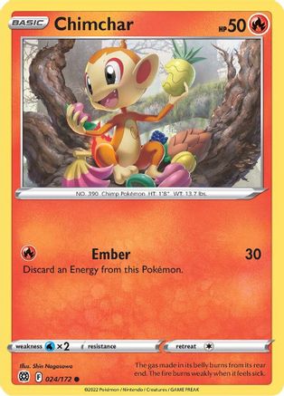 Chimchar 24/172 - SWSH09 Brilliant Stars