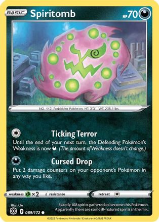 Spiritomb 89/172 - SWSH09 Brilliant Stars Reverse Holofoil