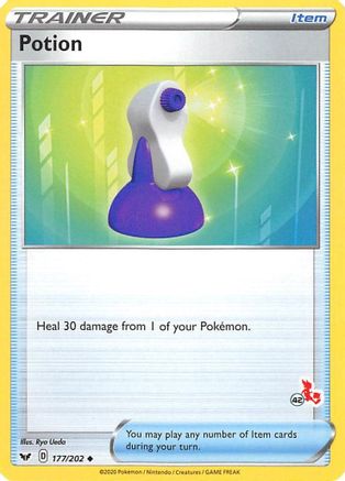 Potion - 177/202 (#42 Cinderace Stamped) 177 - Battle Academy 2022