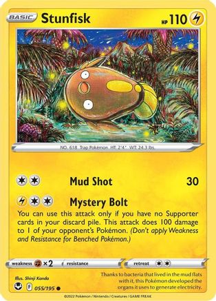 Stunfisk 55/195 - SWSH12 Silver Tempest Reverse Holofoil