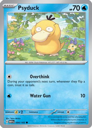 Psyduck - 054/165 54 - SV Scarlet & Violet 151 Reverse Holofoil