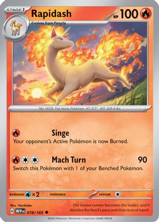 Rapidash 78 - SV Scarlet & Violet 151