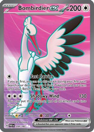 Bombirdier ex - 234/182 234 - SV04 Paradox Rift Holofoil