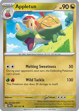 Appletun - 140/191 140 - SV08 Surging Sparks Reverse Holofoil