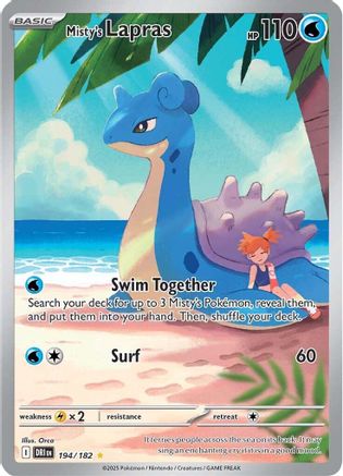 Misty's Lapras - 194/182 194 - SV10 Destined Rivals Holofoil