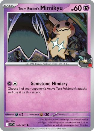 Team Rocket's Mimikyu - 097/217 97 - ME Ascended Heroes