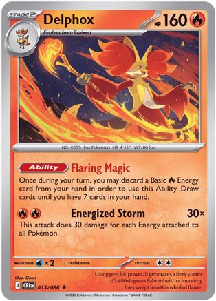 Delphox - 013/086 (Non-Holo) 13 - Deck Exclusives
