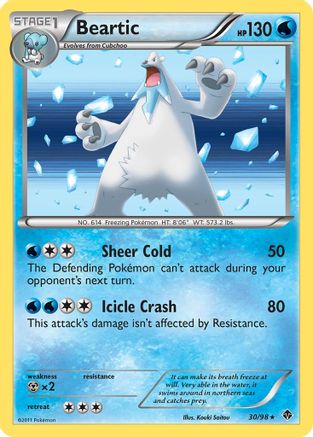 Beartic (30) 30/98 - Emerging Powers Reverse Holofoil