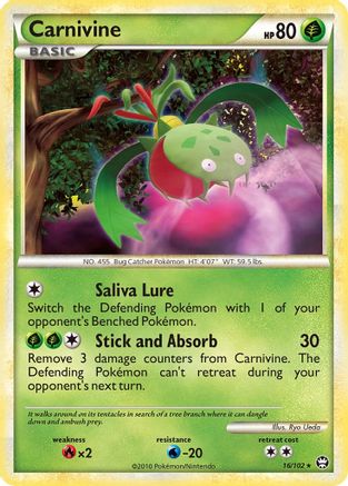 Carnivine 16/102 - Triumphant Reverse Holofoil