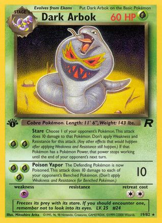 Dark Arbok (19) 19/82 - Team Rocket Unlimited