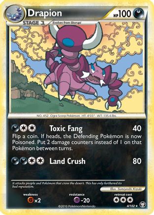 Drapion 4/102 - Triumphant Reverse Holofoil