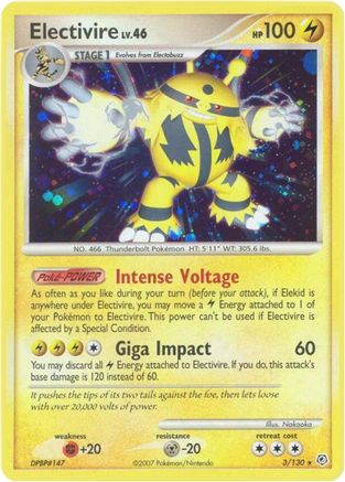 Electivire 3/130 - Diamond and Pearl Holofoil