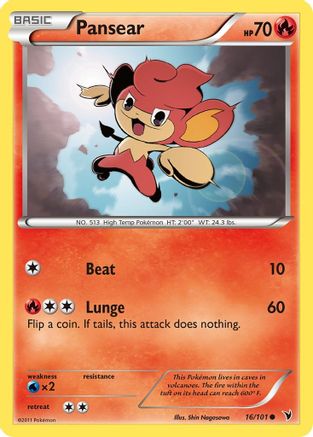 Pansear 16/101 - Noble Victories Reverse Holofoil