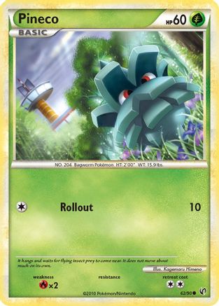 Pineco (62) 62/90 - Undaunted Reverse Holofoil
