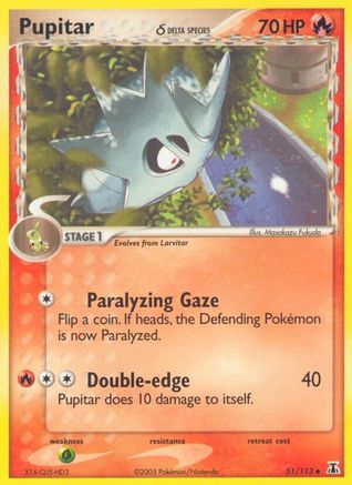 Pupitar (Delta Species) 51/113 - Delta Species Reverse Holofoil