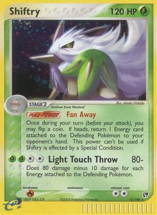 Shiftry - 12/100 12/100 - Sandstorm Holofoil
