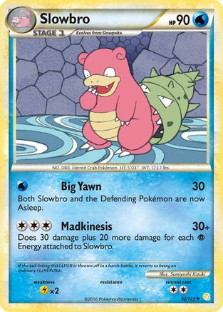 Slowbro 52/123 - HeartGold SoulSilver Reverse Holofoil