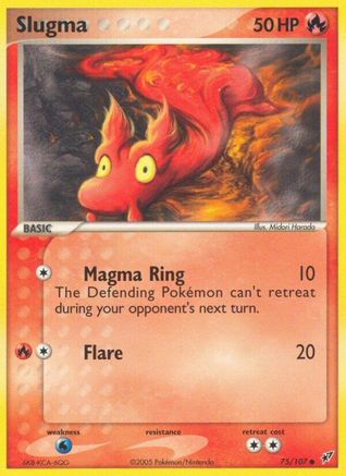Slugma - 075/107 75/107 - Deoxys Reverse Holofoil