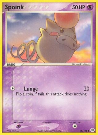 Spoink - 066/106 66/106 - Emerald Reverse Holofoil