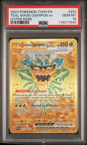 Teal Mask Ogerpon ex #221 PSA 10