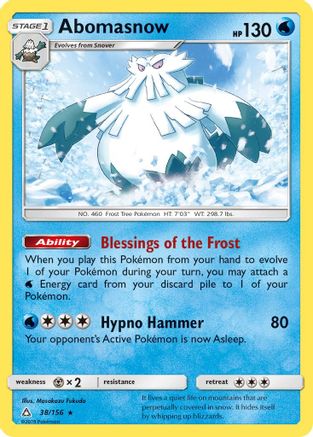 Abomasnow 38/156 - SM  Ultra Prism