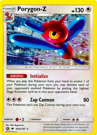 Porygon-Z - 105a/147 105a/147 - Alternate Art Promos Holofoil