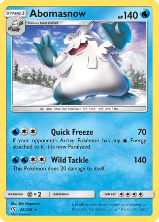 Abomasnow 42/236 - SM  Unified Minds