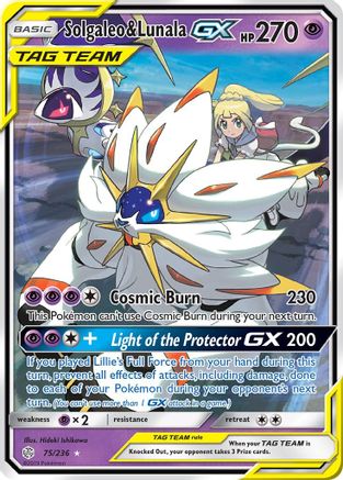 Solgaleo & Lunala GX 75/236 - SM  Cosmic Eclipse Holofoil