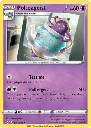 Polteageist 90/202 - SWSH01 Sword & Shield Base Set