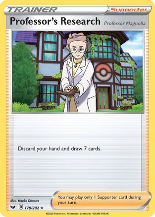 Professor's Research 178/202 - SWSH01 Sword & Shield Base Set Holofoil