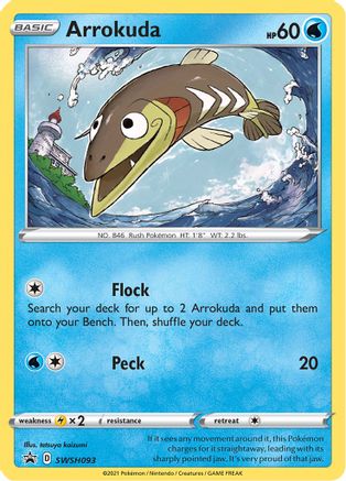 Arrokuda - SWSH093 SWSH093/307 - SWSH Sword & Shield Promo Cards Holofoil