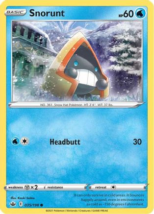 Snorunt 35/198 - SWSH06 Chilling Reign