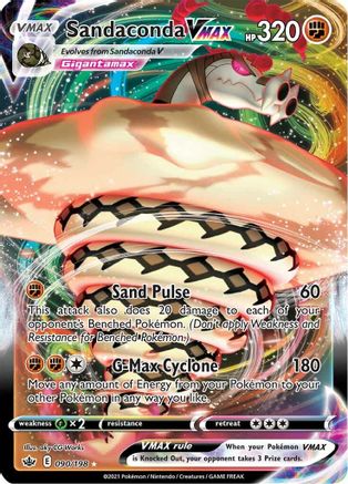 Sandaconda VMAX 90/198 - SWSH06 Chilling Reign Holofoil
