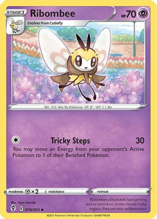 Ribombee 79/203 - SWSH07 Evolving Skies Reverse Holofoil