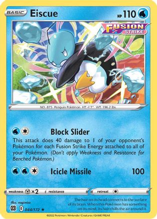 Eiscue 44/172 - SWSH09 Brilliant Stars Reverse Holofoil