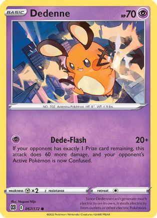 Dedenne 67/172 - SWSH09 Brilliant Stars