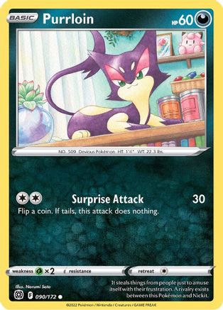 Purrloin 90/172 - SWSH09 Brilliant Stars
