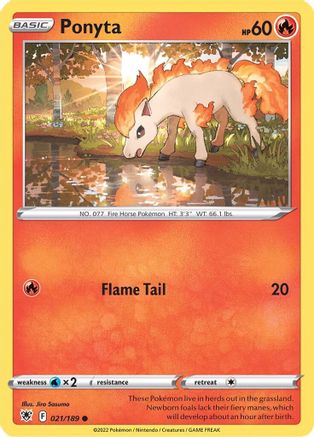 Ponyta 21/189 - SWSH10 Astral Radiance