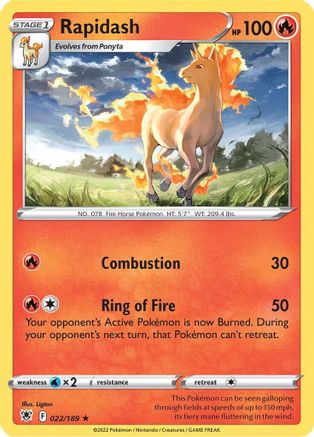 Rapidash 22/189 - SWSH10 Astral Radiance