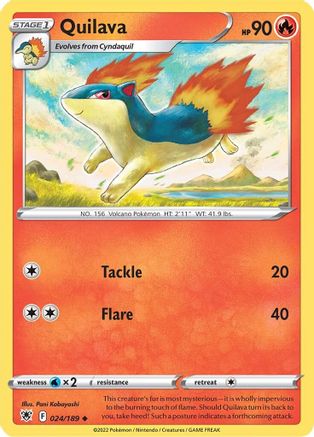 Quilava 24/189 - SWSH10 Astral Radiance Reverse Holofoil